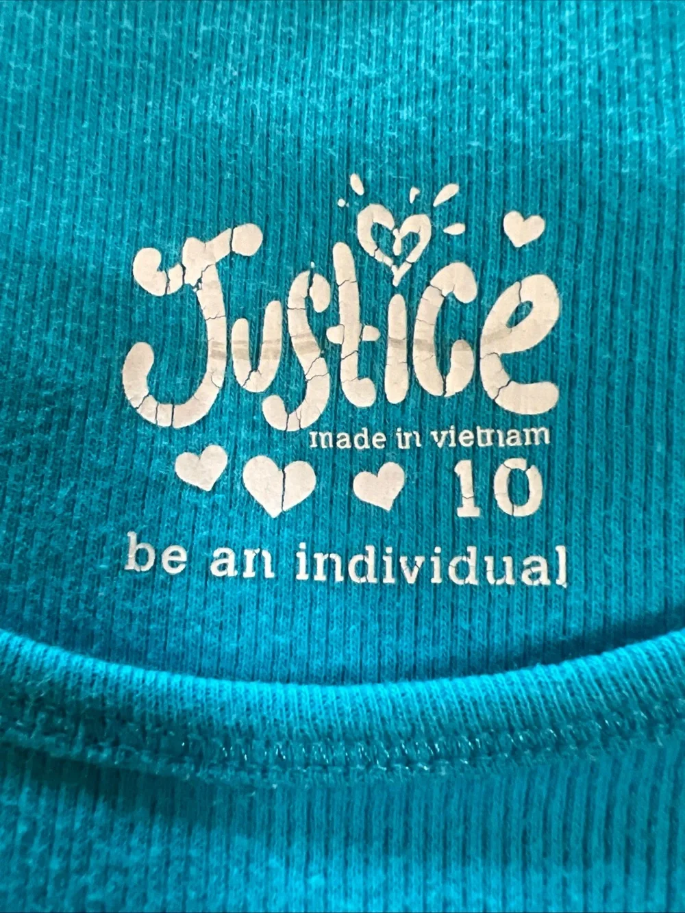 Justice Purple Tie-Dye Tank Top with Colorful Sunglasses Graphic
